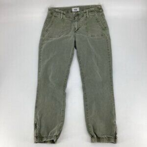 PAIGE Olive Green Pants Trousers Ankle